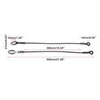 Pair Rear Tailgate Cables for Ford F250 F350 F450 F550 (2003–2012)