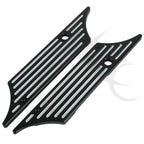 Black Saddlebag Latch Covers for Harley Street Electra Glide (1993-2013)