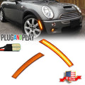 2X Amber Lens LED Front Side Marker Lights for Mini Cooper (2002–2008)