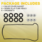 Set of 2 Valve Cover Gaskets for Honda Element Accord Civic CR-V (2003–2011)