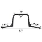 Ape Hanger Handlebar for Harley Touring Electra Glide (1982–2024) Black/Chrome