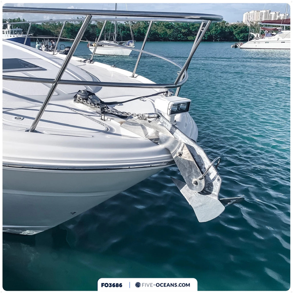 22 Lb Delta Style Boat Anchor Hot Dipped Galvanized Steel