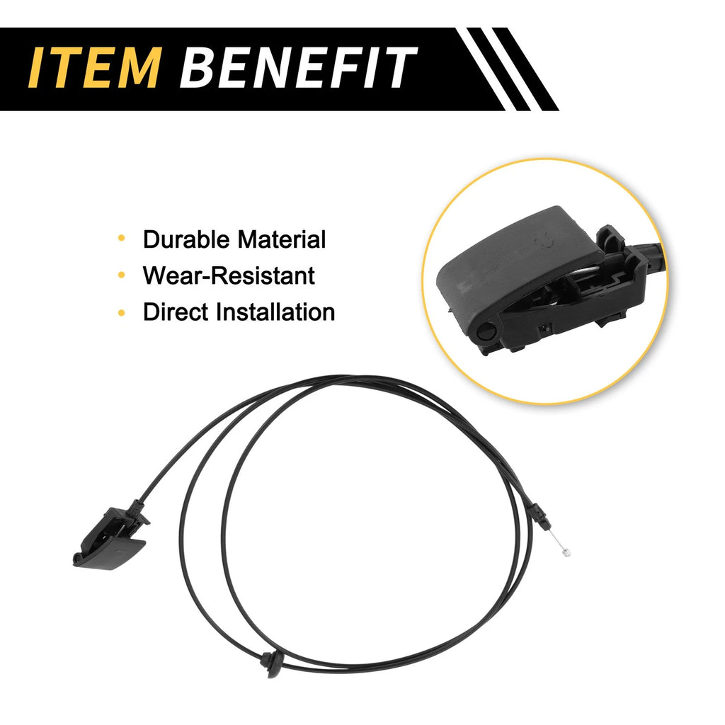 Hood Latch Release Cable for Dodge Ram 1500 2500 3500 (2009–2018) No. 5160352AB