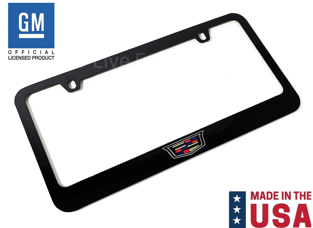 License Plate Frame Front Set w/ New Cadillac Crest Logo for Cadillac (2000–2024)
