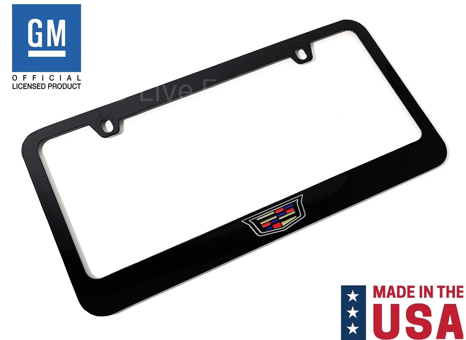 License Plate Frame Front Set w/ New Cadillac Crest Logo for Cadillac (2000–2024)