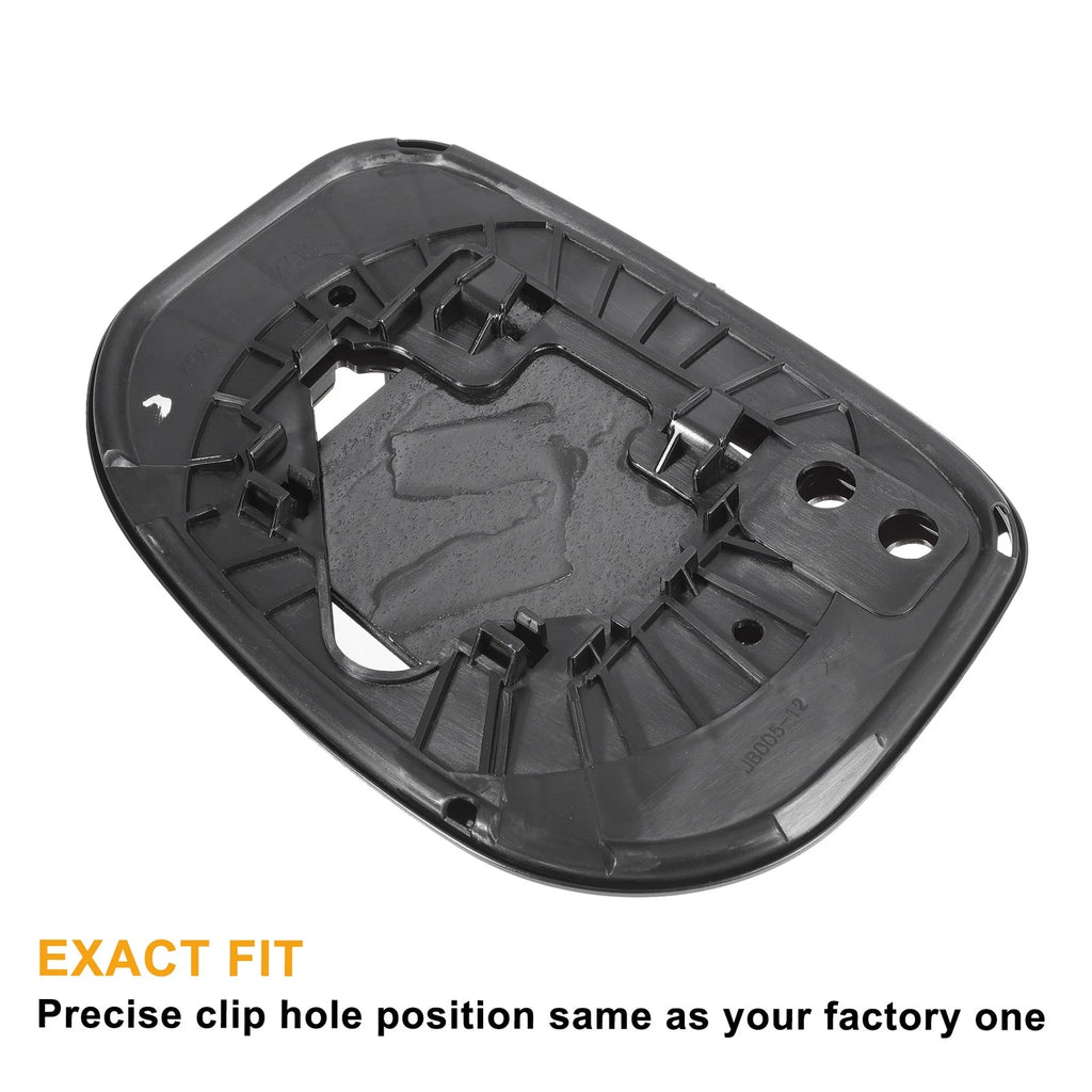 Right Side White Mirror Glass for Honda Fit Jazz (2009–2013)