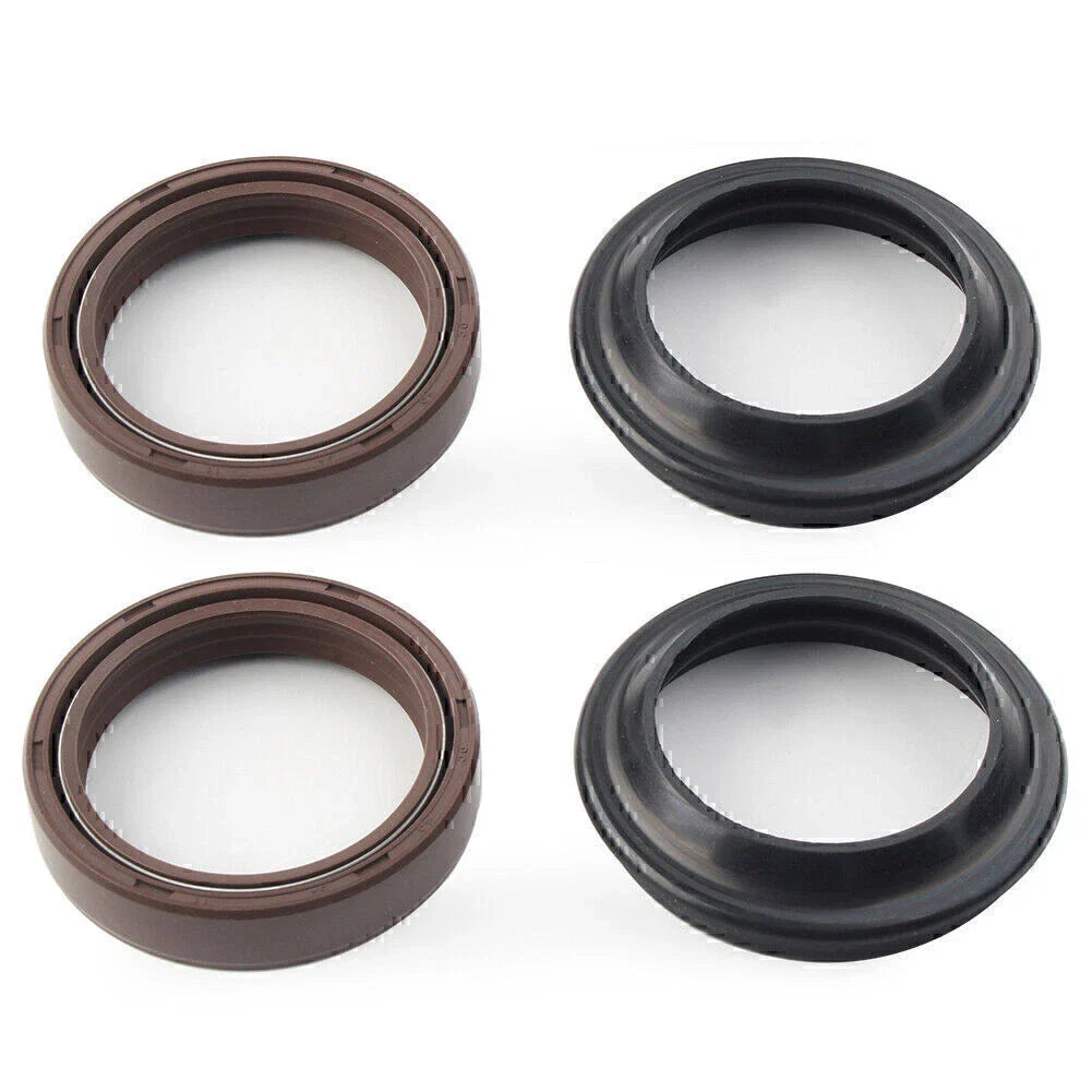 4 Pcs Brown Front Fork Damper Seal for Motorcycle