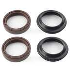 4 Pcs Brown Front Fork Damper Seal for Motorcycle