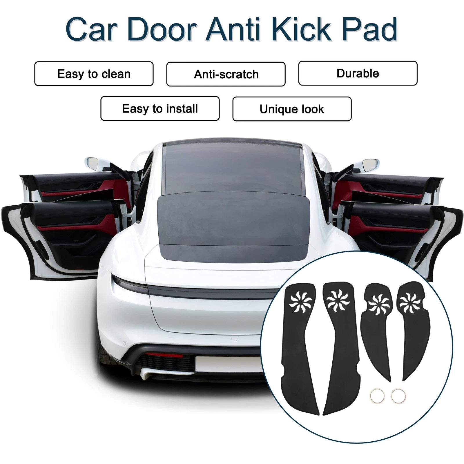 Set of 1 Car Door Anti Kick Pad Sticker Protector for Volkswagen Golf 6 (2010–2012)