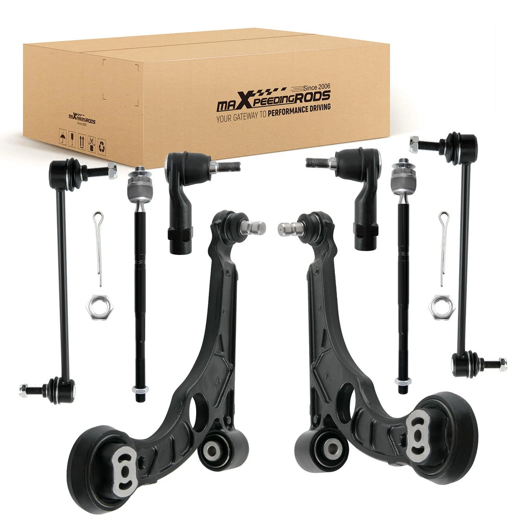 8x Front Lower Control Arms Sway Bars Tie Rods for Dodge Dart (2013–2016) ES801129