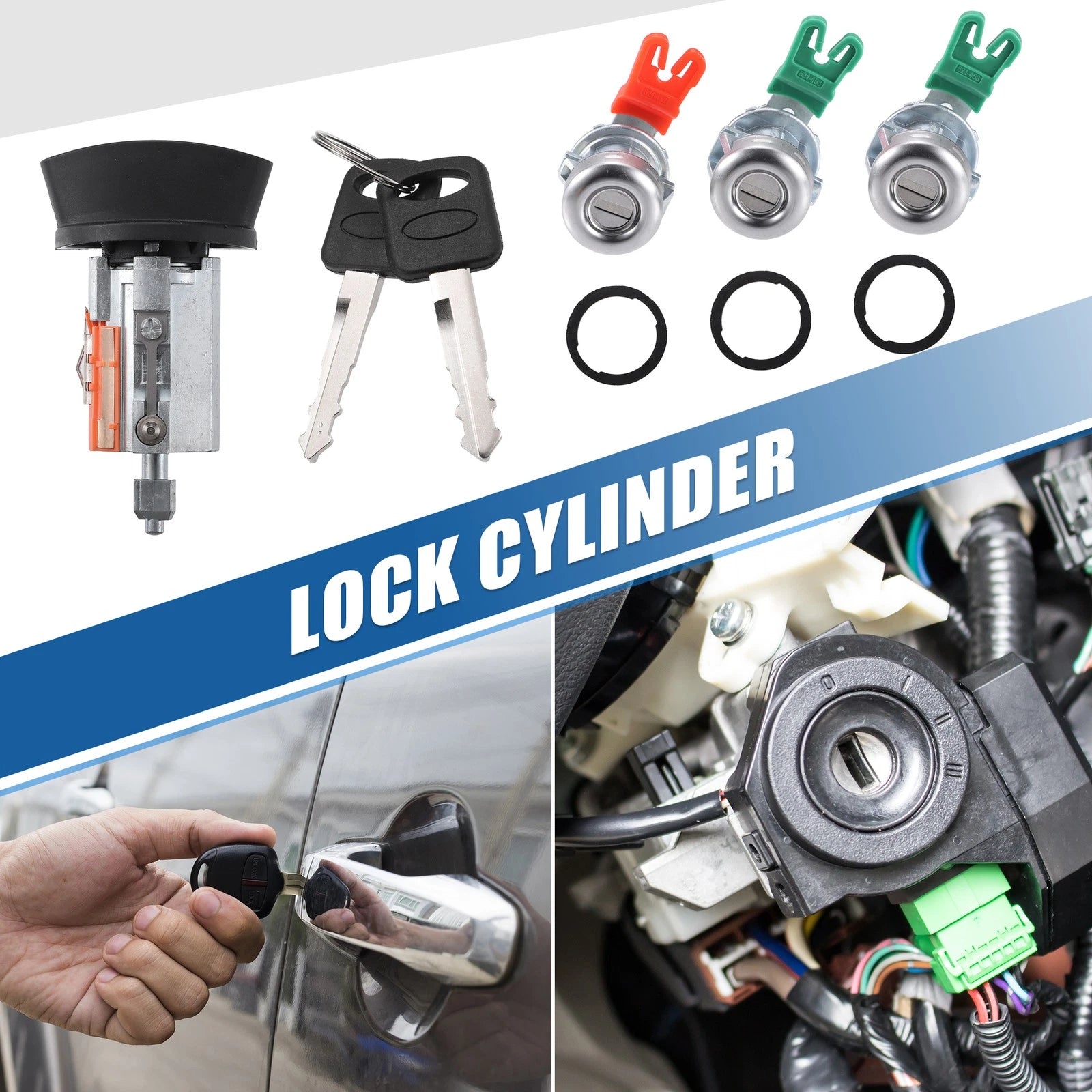 Ignition Switch Lock Cylinder with Key Set for Ford F150 (2001–2004)