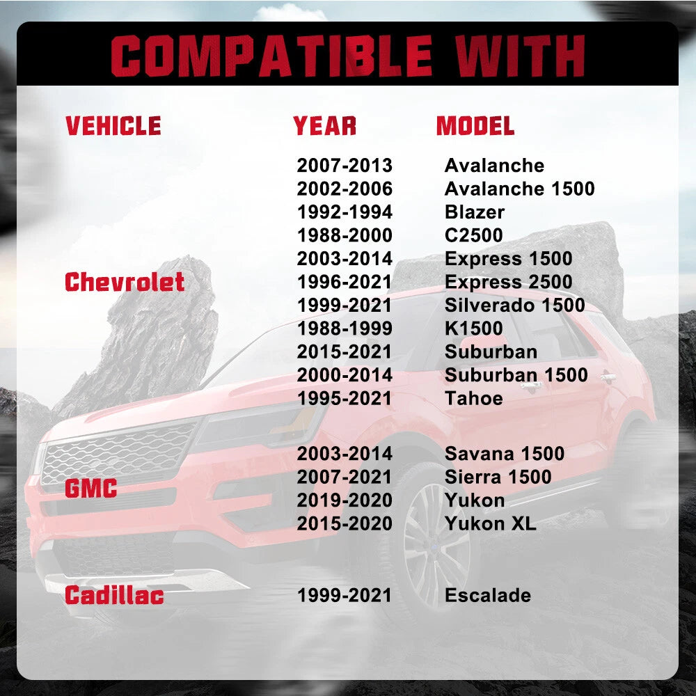 Wheel Spacers for Chevy Silverado 1500 Suburban Sierra (2013-2023)