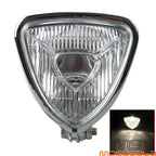 Chrome Triangle Retro Headlight for Harley Chopper Cafe Racer