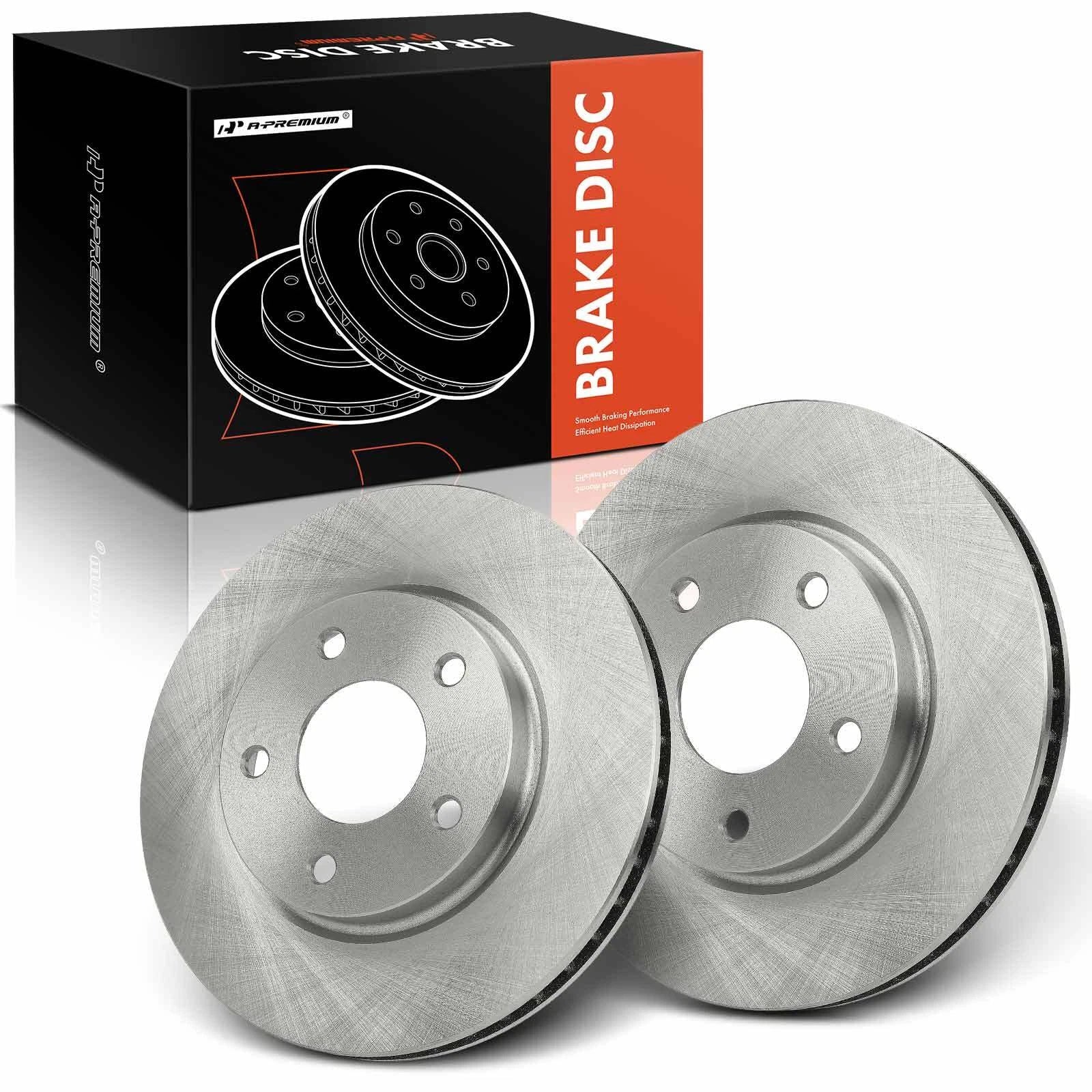Front Disc Brake Rotors for Dodge Caliber (2007–2012) & Mitsubishi Lancer (2008–2017)