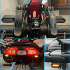 2X LED Motorcycle Turn Signal Indicator Amber Blinker Lamp for Mini