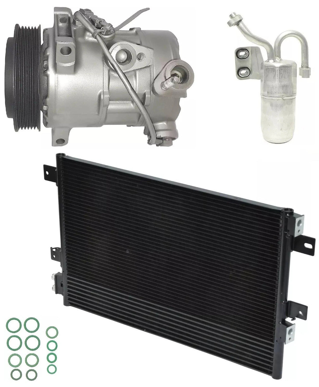 AC Compressor Kit with Condenser for Jeep Patriot 2.0L (2009–2017)