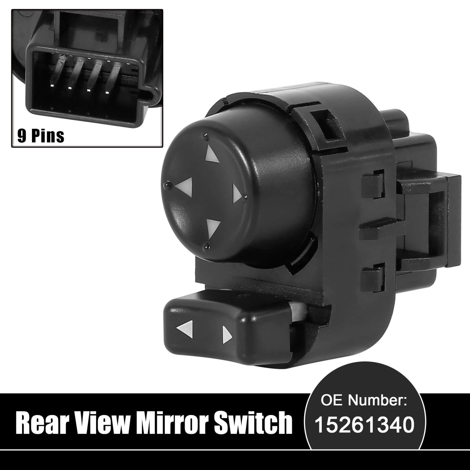 Power Rear View Mirror Switch 15261340 for Chevrolet HHR (2006–2011)