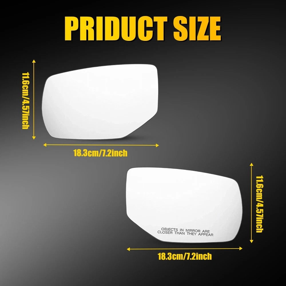 Heated Mirror Glass Set for Honda Accord (2013–2017) w/ Backing Plate