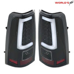 Black LED Tube Tail Lights for Chevy Silverado 1500 2500 3500 (2003–2006)