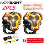2X 3" LED Work Pod Light for Off Road Adventure (NOVSIGHT)