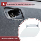 Front Left Washer Nozzle Cover Cap for Audi Q5 (2013–2017) 1 Pcs, White