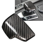 Gear Shift Knob Cover Sticker Trim for Audi A4 B9 A5 Q7 (2017–2018) Carbon Fiber RHD