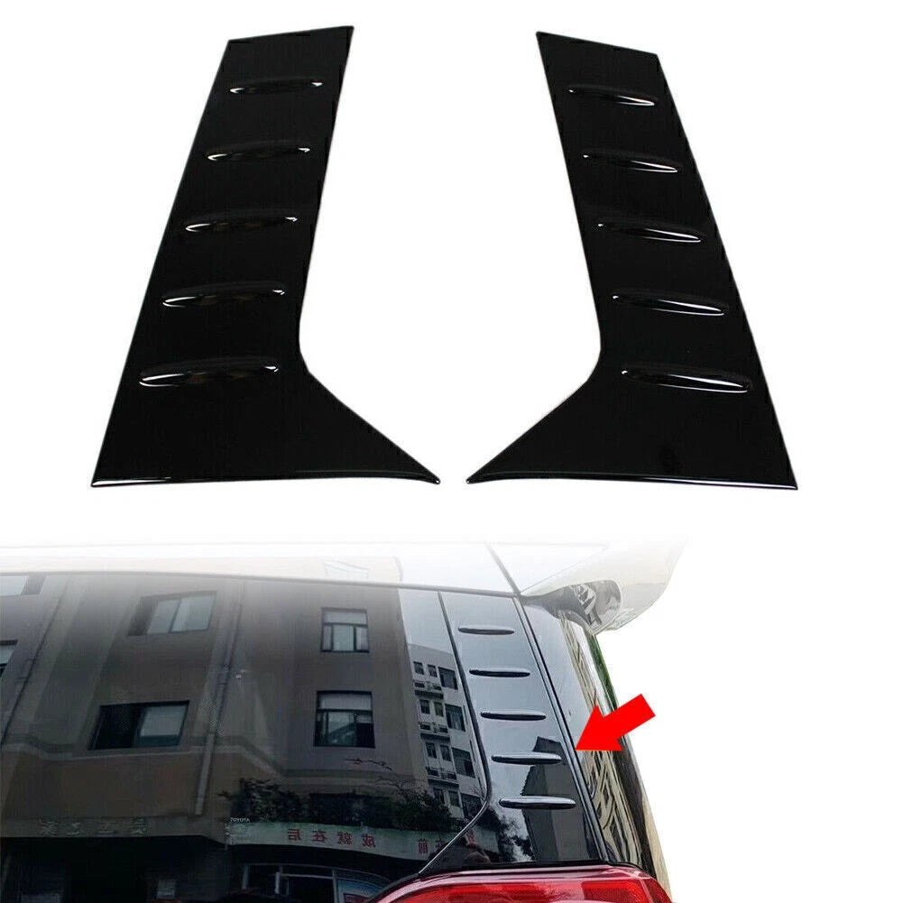 C-Pillar Molding Cover Trims for Toyota Alphard (2016–2019) Glossy Black