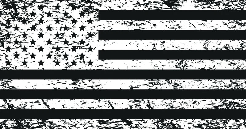 Whip Flag for DragonFire Racing (Tattered American Flag)