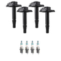 Set of 4 Ignition Coils & Denso Iridium Spark Plugs for Audi A4, VW Beetle (1998–2005)