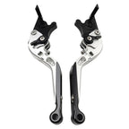 Silver Extendable Brake Clutch Levers for Kawasaki Ninja 650R ER6F ER6N (2006-2018)