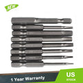 Set of 9 Hex Key Allen Bits for Impact Driver Power Drill
