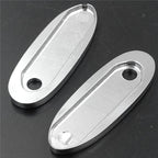 Mirror Block Off Base Plates for Kawasaki Ninja 500R, 636, ZX6R, ZX7, ZX9, 10R (1994–2009) Chrome