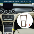 Center Console Panel Sticker for Mercedes-Benz GLA GLB EQA EQB Deep Brown