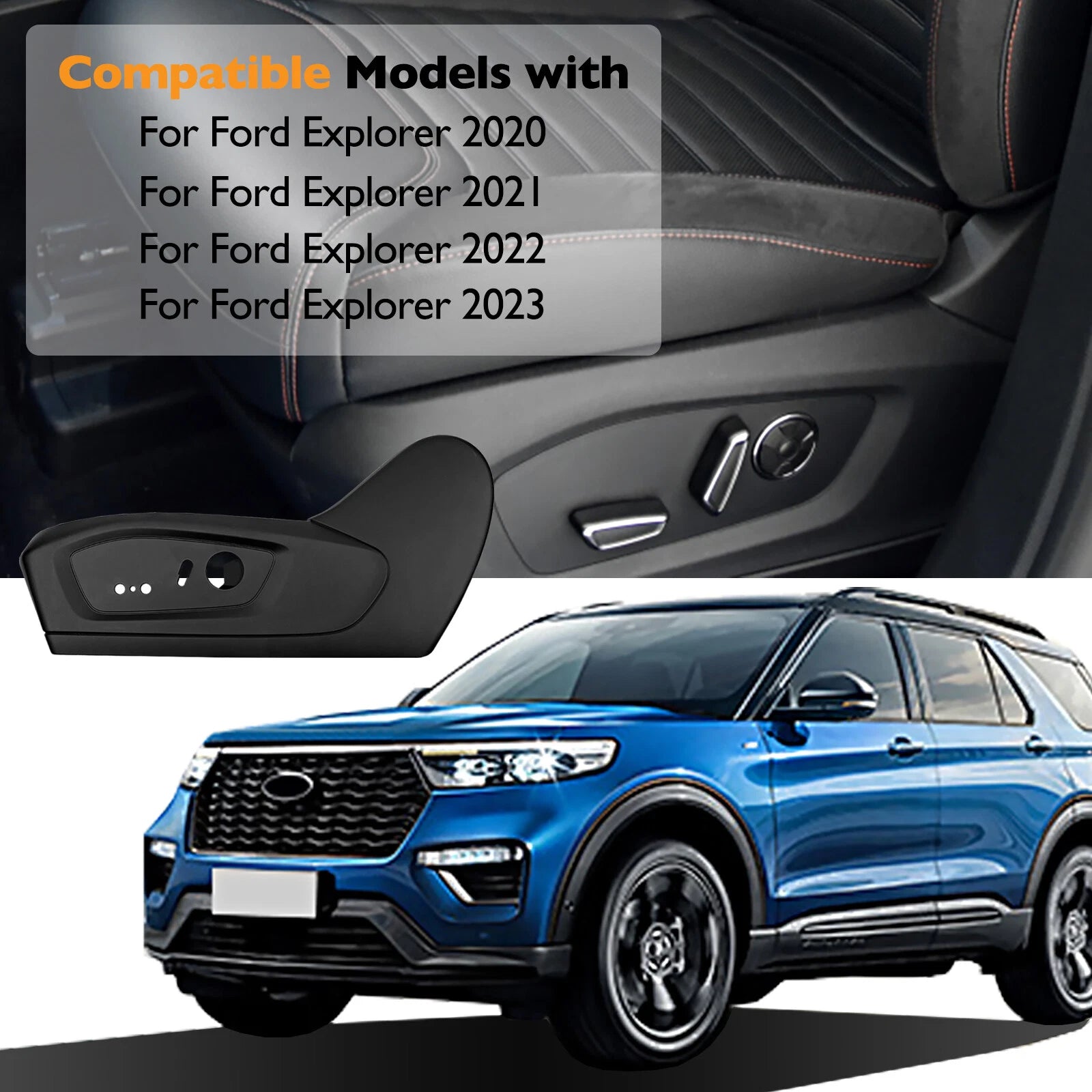 Left Driver Side Seat Trim Panel for Ford Explorer (2020–2023) MB5Z7862187EC