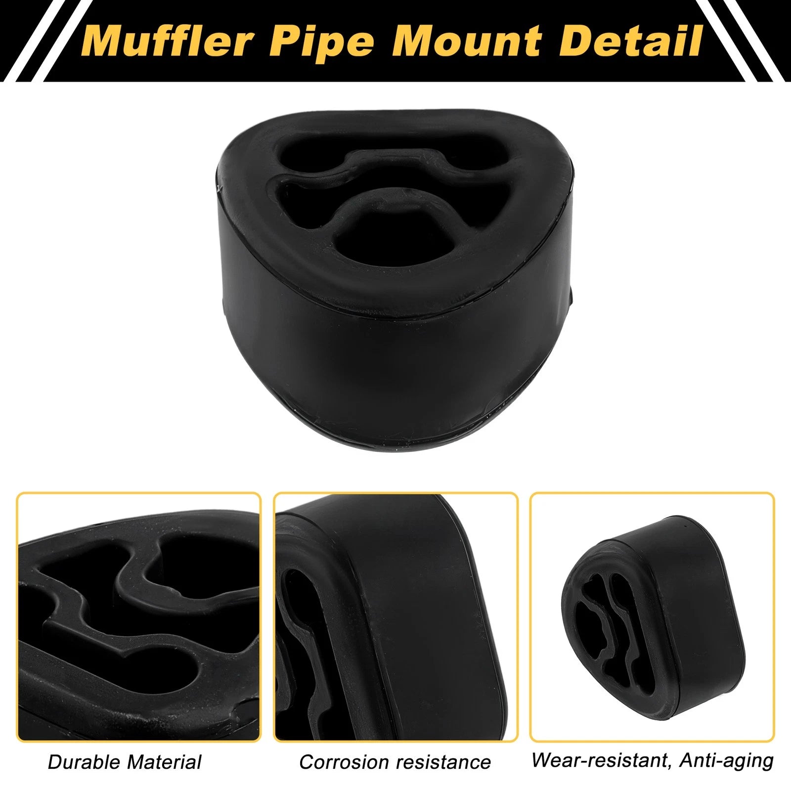 Muffler Exhaust Hanger for Mercedes-Benz SLK230 (2002–2003) 2024920344 Rubber