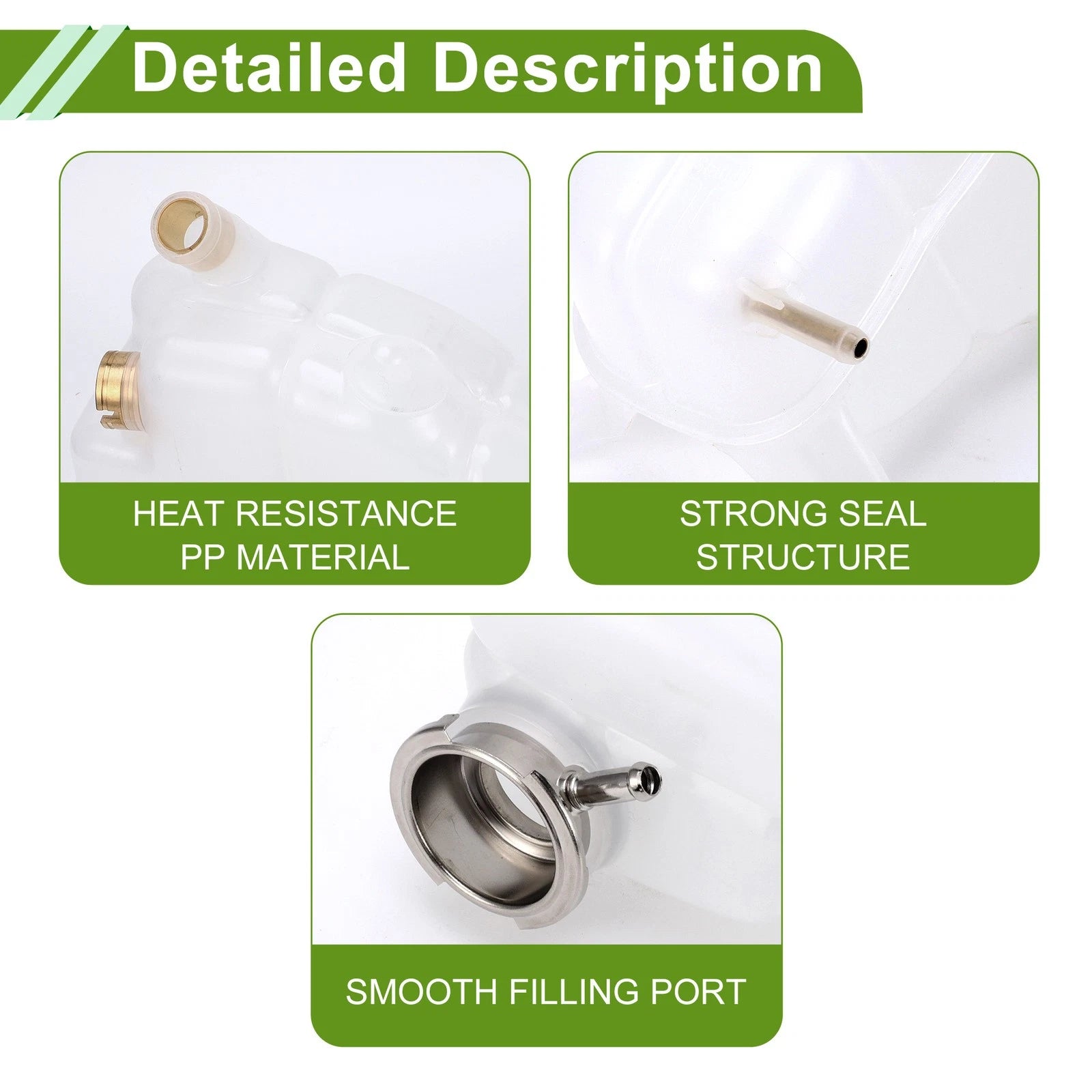 Coolant Expansion Recovery Overflow Tank No.1245001349 for Mercedes-Benz 300CE (1992–1993)