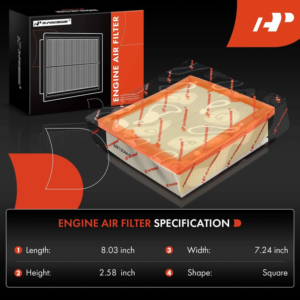2X Engine Air Filter for Jeep Compass (2017-2021) Renegade (2015-2021)