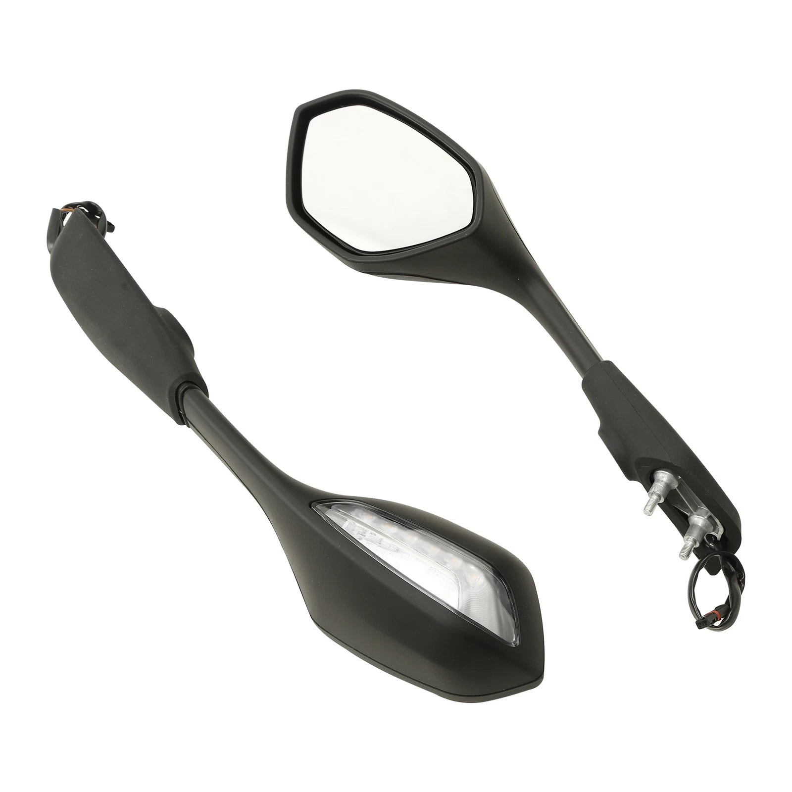 L&R Rear-View Mirrors with LED Turn Signals for BMW S1000RR (2019–2024)