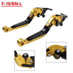 CNC Extendable Brake Clutch Levers for Benelli TRK502/X BN302S (2015–2019) Gold