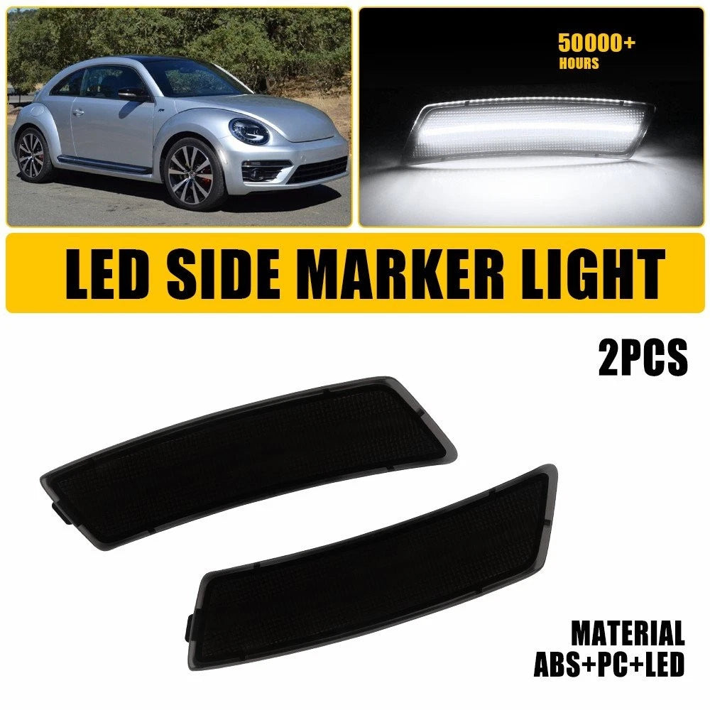 White LED Side Marker Light for Volkswagen Tiguan (2018–2023), Beetle (2012–2019)