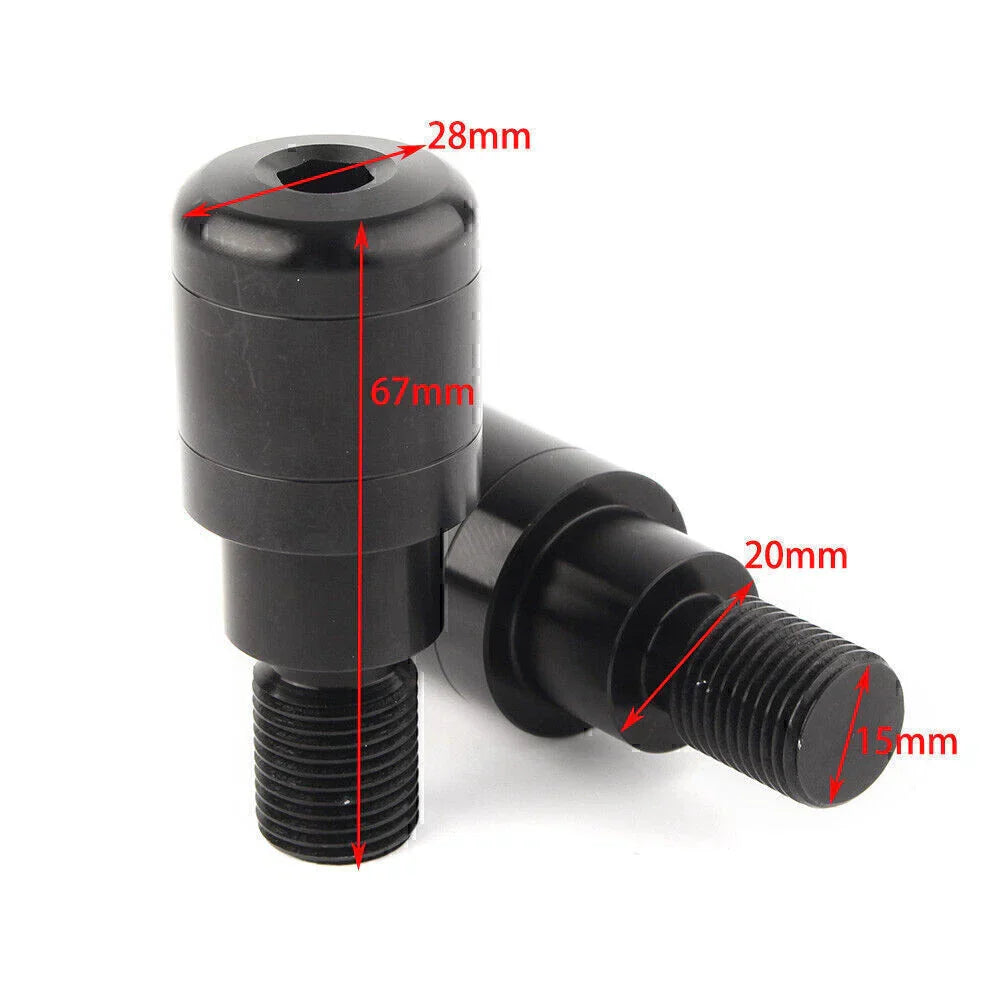 7/8" Handle Bar End Plugs for Yamaha MT-07 MT-09 MT-10 (2014-2023)