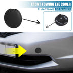Tow Hook Cover for Honda Jazz Fit GE (2008–2010) 71104-TF0-000 Black