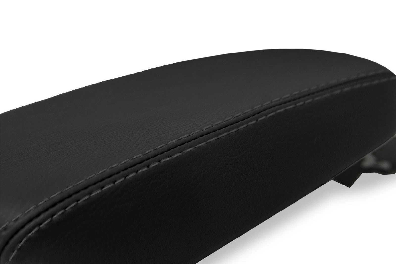 Leather Console Lid Armrest Cover for Hyundai Kona (2018–2020) Black