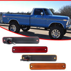 Amber/Red LED Side Marker Lights for Ford F Series Truck (1973–1979)
