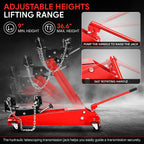 2 Ton Hydraulic Transmission Jack for Car Lift Hoist w/ Swivel Wheels