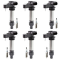 Set of 6 Denso Ignition Coils & Iridium Spark Plugs for Aura Malibu Torrent Vue (V6)