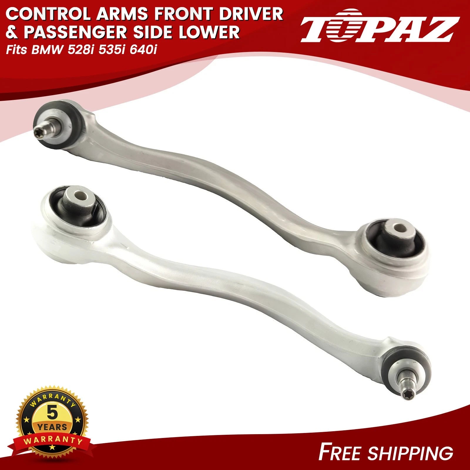 Pair of Control Arms for BMW 528i 535i 640i (2011–2016)