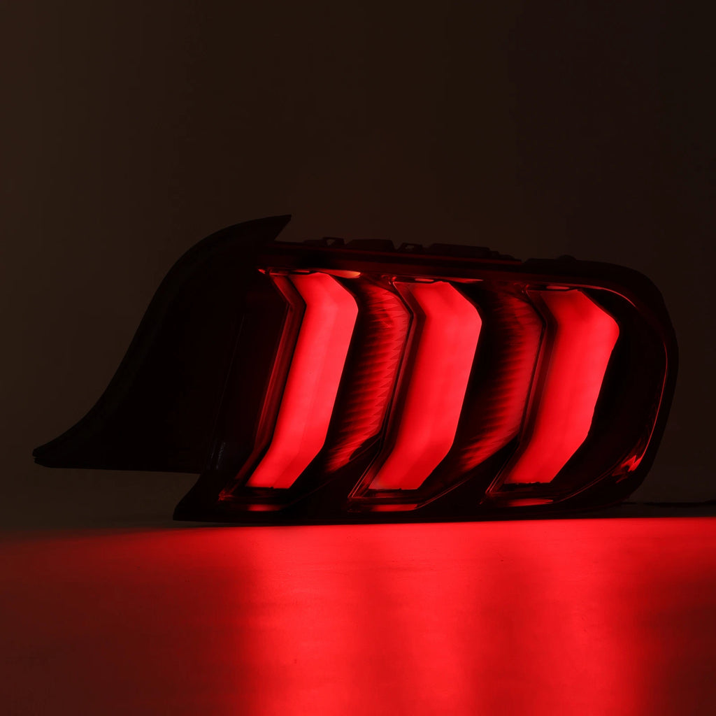 Clear LED Sequential Tube Tail Lights for Ford Mustang (2015-2023)