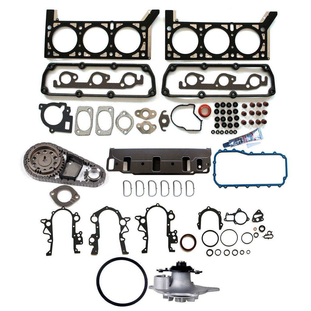 Gasket Set with Timing Chain Kit and Water Pump for Dodge Grand Caravan