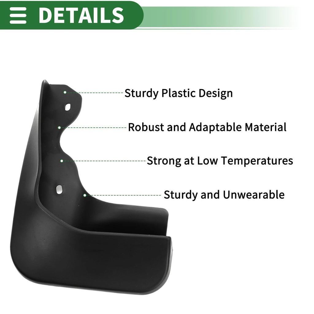 Set of 2 Mud Flaps for Volkswagen Jetta (Sedan) (2015–2017)